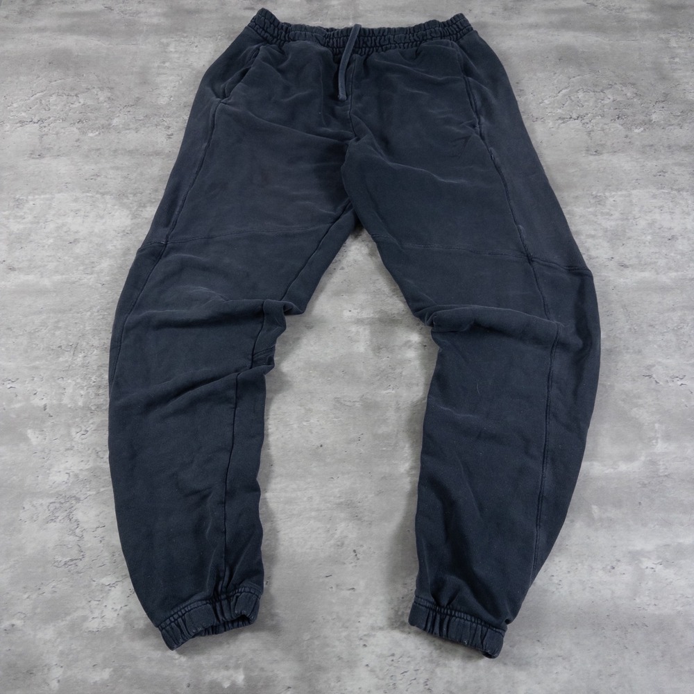 modern gymshark joggers washed black mens medium